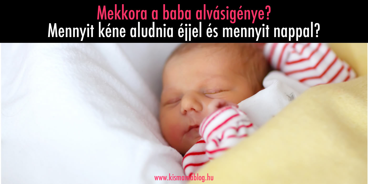 A baba alvásigénye